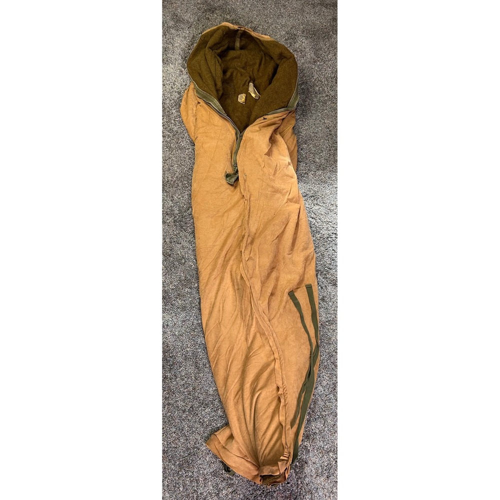 Vintage WWII US Army Wool Sleeping Bag 1944 General Shirt Co Philadelphia Depot